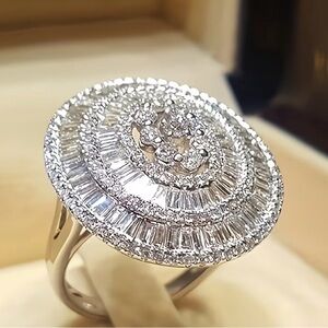 Elegant Silver Women's Ring as 7